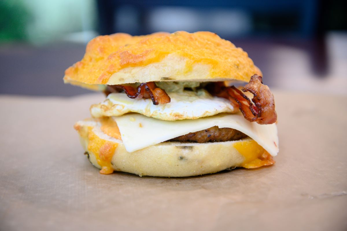Freshly baked bagels, sandwiches and coffee at Legacy Bagels