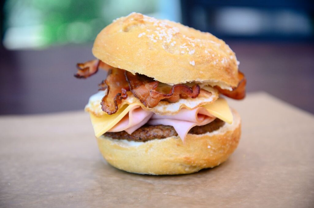 Freshly baked bagels, sandwiches and coffee at Legacy Bagels