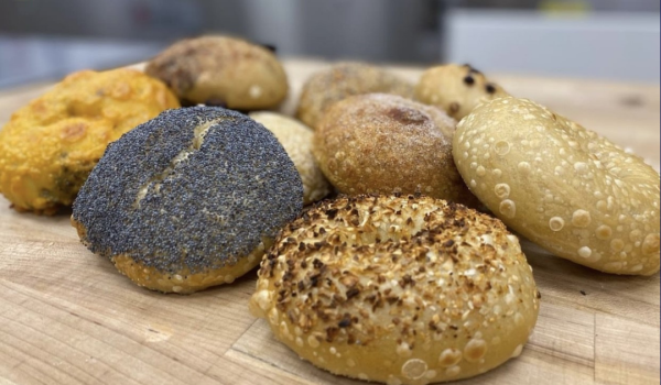 Freshly baked bagels, sandwiches and coffee at Legacy Bagels